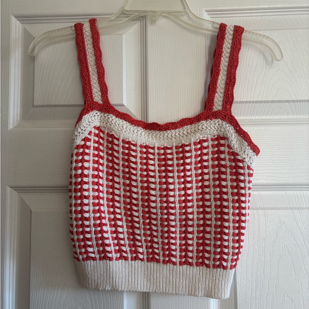 Anthropologie Maeve Preston Crochet Tank